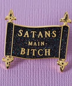 Punky Pins Satan's Main Bitch Enamel Pin Pins, Badges And Patches