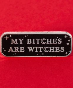 Pins, Badges And Patches Punky Pins Bitches Are Witches Enamel Pin