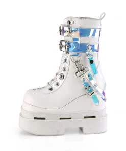 Demonia ETERNAL-115 White Boots All Footwear