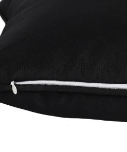 Something Different Black And White Pentagram Cushion