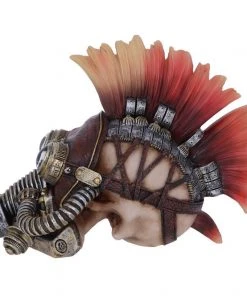 Nemesis Now Steampunk Homeware Flame Hawk Cyber Skull