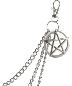 Gothic Accessories Pentagram Belt Clip Chain
