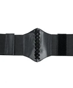 Gothic Accessories Black Corset Style Waist Belt