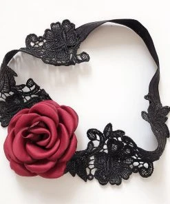 Gothic Accessories Rose And Heart Lace Garter Set 12 Gothic Accessories Rose And Heart Lace Garter Set