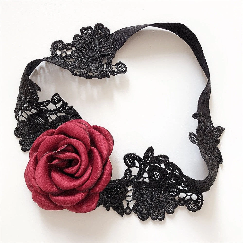 Gothic Accessories Rose And Heart Lace Garter Set 7 Gothic Accessories Rose And Heart Lace Garter Set
