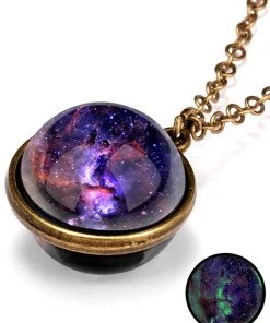 Angel Clothing All Jewellery Galaxy Sphere Pendant Blue