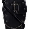 GothX Metal Cross Black Coffin Bag Gothic Accessories