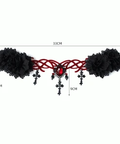 Gothic Hair Accessories Gothic Blood Red Hairband