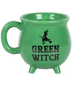Something Different Green Witch Cauldron Mug Kitchen