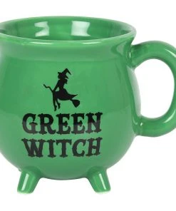 Something Different Green Witch Cauldron Mug Kitchen