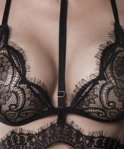 Grey Velvet Lingerie Set 2