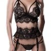 Lingerie Sets Grey Velvet Sexy Lingerie Set