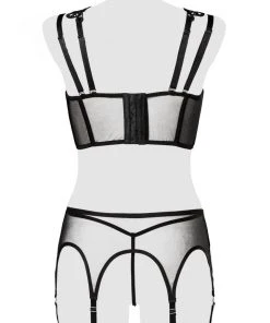 Grey Velvet Lingerie Set Lingerie Sets