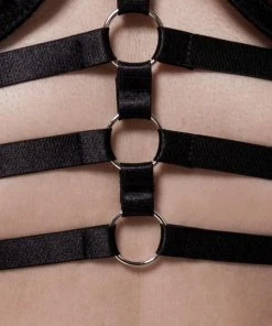 Grey Velvet 2-Piece Harness Set