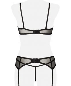 Grey Velvet Three-Part Erotic Set