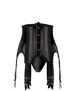 Grey Velvet Three-part Corsage Set Lingerie Corsets 17 Grey Velvet Three-part Corsage Set Lingerie Corsets