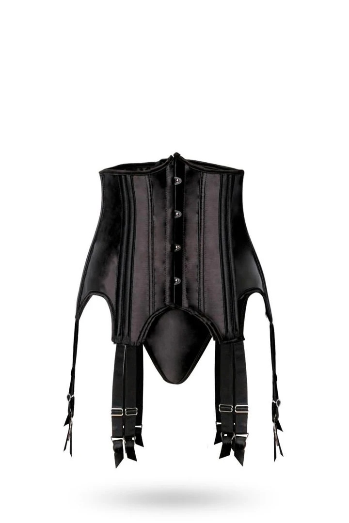 Grey Velvet Three-part Corsage Set Lingerie Corsets 7 Grey Velvet Three-part Corsage Set Lingerie Corsets