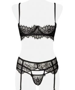 Grey Velvet Five-Part Lingerie Set Lingerie Sets