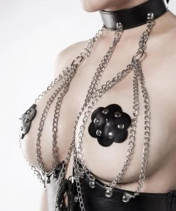 Grey Velvet Four-Part Corsage Set Lingerie Sets