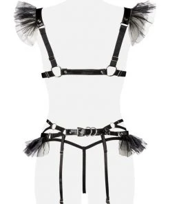 Grey Velvet Four-Part Erotic Set Lingerie Sets