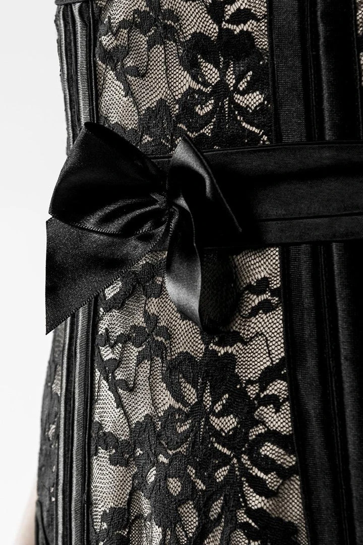 Corsets Grey Velvet Three-Part Corsage Set 7 Corsets Grey Velvet Three-Part Corsage Set