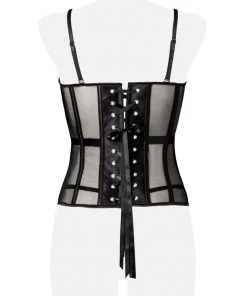 Lingerie Corsets Grey Velvet Three-Part Corsage Set