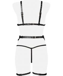 Grey Velvet Three-Part Erotic Set