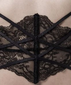 Lingerie Sets Grey Velvet Three-Part Lingerie Set