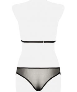 Grey Velvet Two-Part Erotic Set