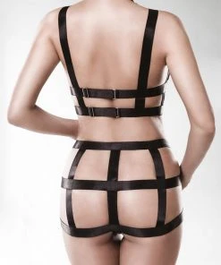 Grey Velvet Two-Part Harness Set Harnesses And Belts 23 Grey Velvet Two-Part Harness Set Harnesses And Belts