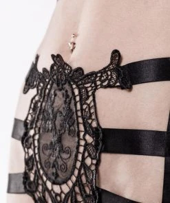 Grey Velvet Two-Part Harness Set Harnesses And Belts 17 Grey Velvet Two-Part Harness Set Harnesses And Belts