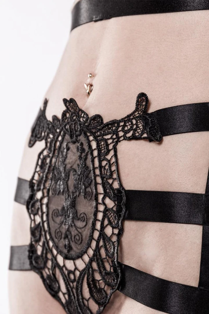 Grey Velvet Two-Part Harness Set Harnesses And Belts 5 Grey Velvet Two-Part Harness Set Harnesses And Belts