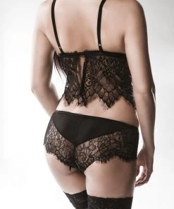 Lingerie Sets Grey Velvet Two-Part Lace Set