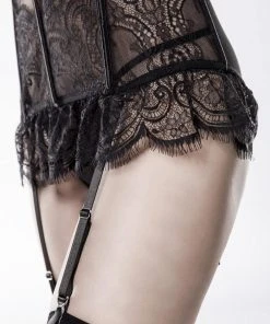 Grey Velvet Two-Part Lingerie Set Lingerie Sets