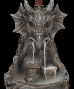 Something Different All Homeware Grey Dragon Backflow Incense Burner