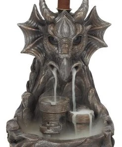 Something Different All Homeware Grey Dragon Backflow Incense Burner