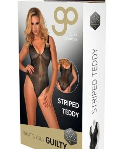 Guilty Pleasure Datex Striped Teddy Ladies Fetish Clothing