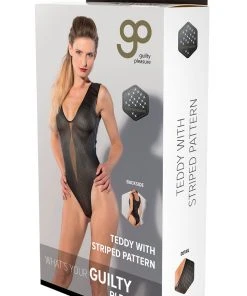 Guilty Pleasure Datex Striped Teddy Ladies Fetish Clothing