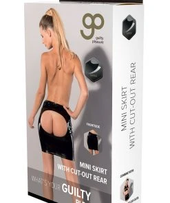Guilty Pleasure Datex Skirt With Cut-Out Rear Ladies Fetish Clothing