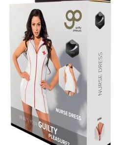 Ladies Fetish Clothing Guilty Pleasure Datex White Nurse Costume
