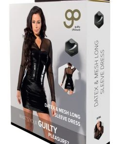 Guilty Pleasure Datex And Mesh Dress Ladies Fetish Clothing