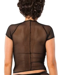 Guilty Pleasure Datex And Mesh Top Ladies Fetish Clothing