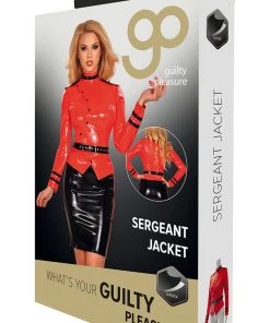 Guilty Pleasure Red Datex Jacket Ladies Fetish Clothing