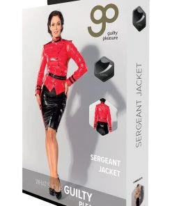 Guilty Pleasure Red Datex Jacket Ladies Fetish Clothing