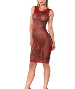 Guilty Pleasure Red Datex Dress Ladies Fetish Clothing