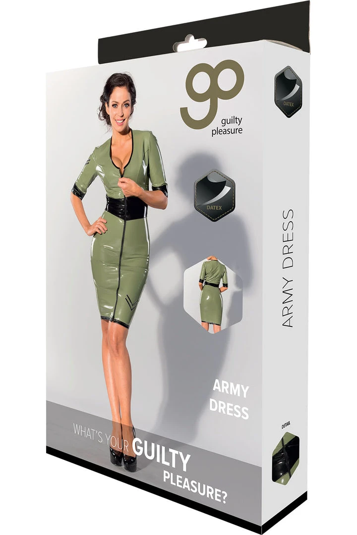 Guilty Pleasure Green Datex Army Dress 8 Guilty Pleasure Green Datex Army Dress