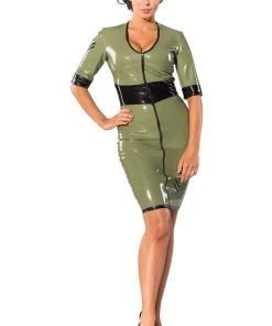 Guilty Pleasure Green Datex Army Dress 13 Guilty Pleasure Green Datex Army Dress