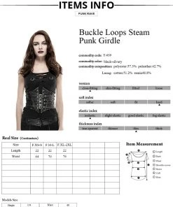 Punk Rave Lucid Belt Waist Cincher Steampunk Brown All Steampunk Accessories