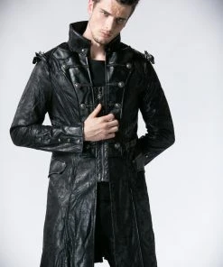 Punk Rave Mens Military Style Spiky Coat Y-366 Military Uniforms
