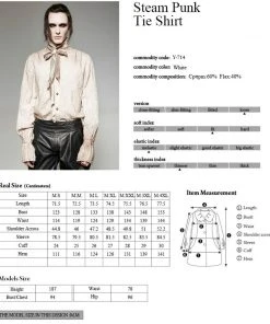 Mens Gothic Clothing Punk Rave Bedouin Apocalyptic Shirt